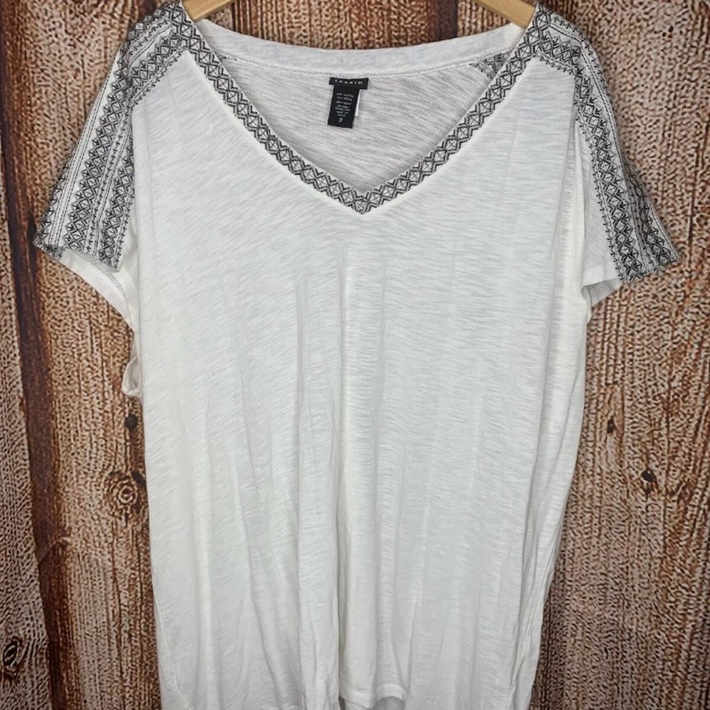Torrid White Dolman Top Shirt Womens Plus Size 3